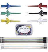 BOCEUC Test Lead Set, Mini Grabber Test Hook Clips Silicone Jumper Wires Cable for Logic Analyzer...