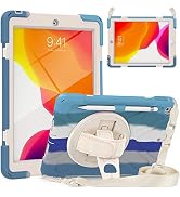 ZenRich iPad 9th Generation Case, iPad 8th/7th Generation 10.2 Case with Pencil Holder Kickstand ...