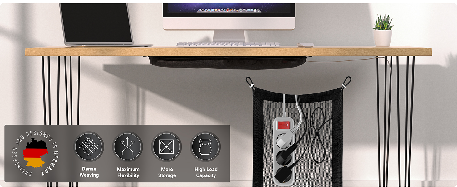 vertebrae cable management under desk