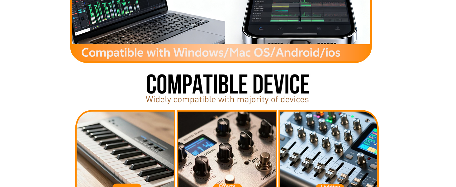 Midi to usb cable