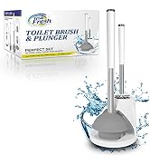 True fresh Toilet Brush & Plunger Set for Bathroom, Toilet Plunger for bathroom & Toilet Brush, 2...