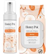 The Honey Pot Company - Feminine Wash & Feminine Wipe Bundle - Includes Unscented Ph Balance Femi...