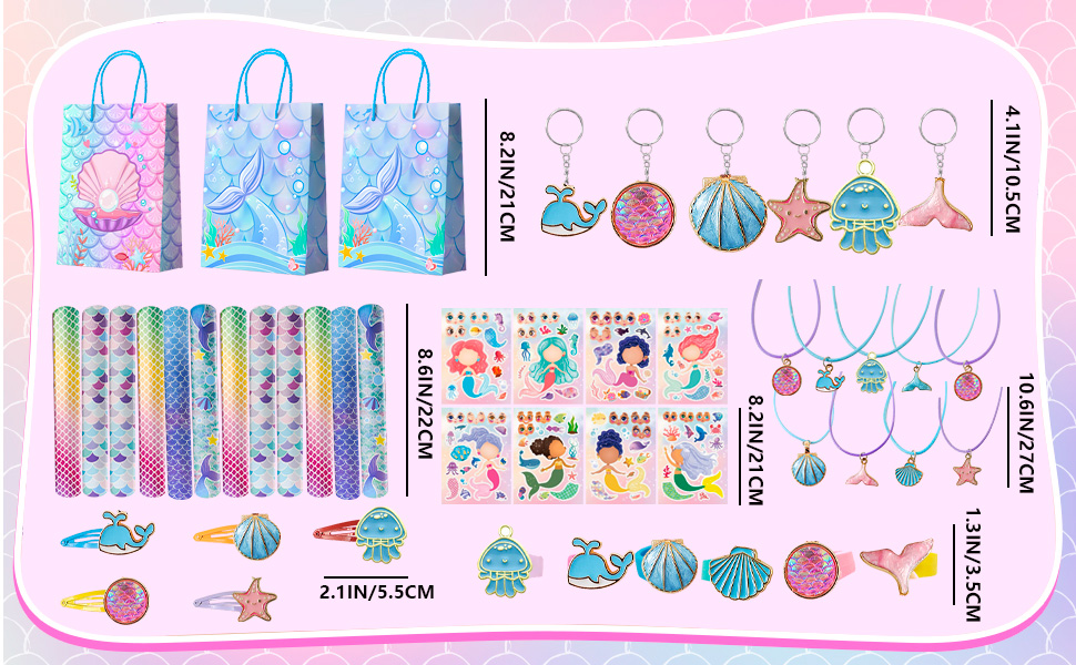 mermaid party favors for girls