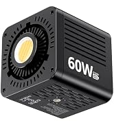 ULANZI C60 60W Bi-Color COB Video Light, Mini Bowens Mount LED Photography Continuous Output Ligh...