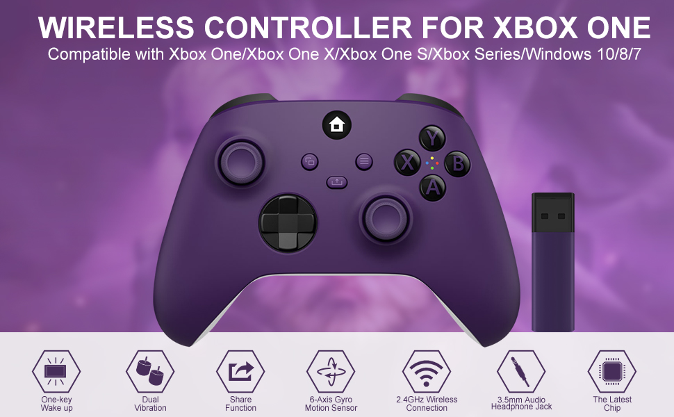 wireless controller for xbox one xbox s x xbox series x s windows 7 8 10