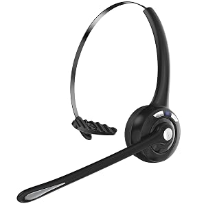 Bluetooth Wireless Headset with Microphone,V5.1,Noise Canceling Wireless On Ear Headphones
