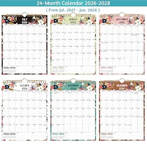 calendar 2026-2028 wall