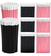 600pcs Lip Brush Lip Applicators Disposable - Black & Pink 3.6-Inch Disposable Makeup Applicators...