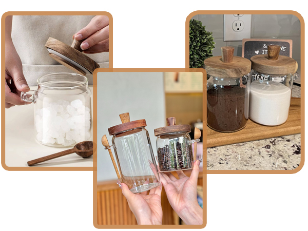 Glass Candy Jar With Lid