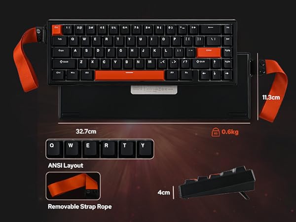 HE68 Wired Magnetic Gaming Keyboard