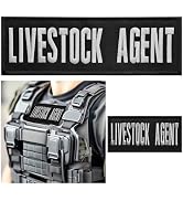 2Pcs Lifestock Agent Patch, Officer Public Safety Badge Hook and Loop for Officer Uniforms, Vests...