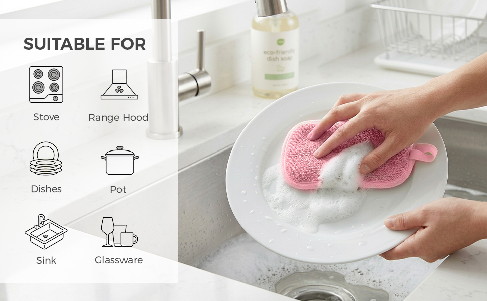 Dual Sided Kitchen Sponges