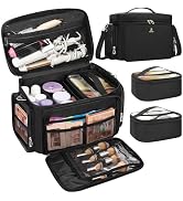 TANTO Large Makeup Bag, Makeup Artist Bag Professional Cosmetic Bags with 2 Pouches & Detachable ...