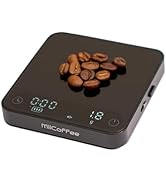 MiiCoffee Minipress Coffee Scale, Auto Timer for Espresso and Pour-Over Coffee, Aluminum Body & G...