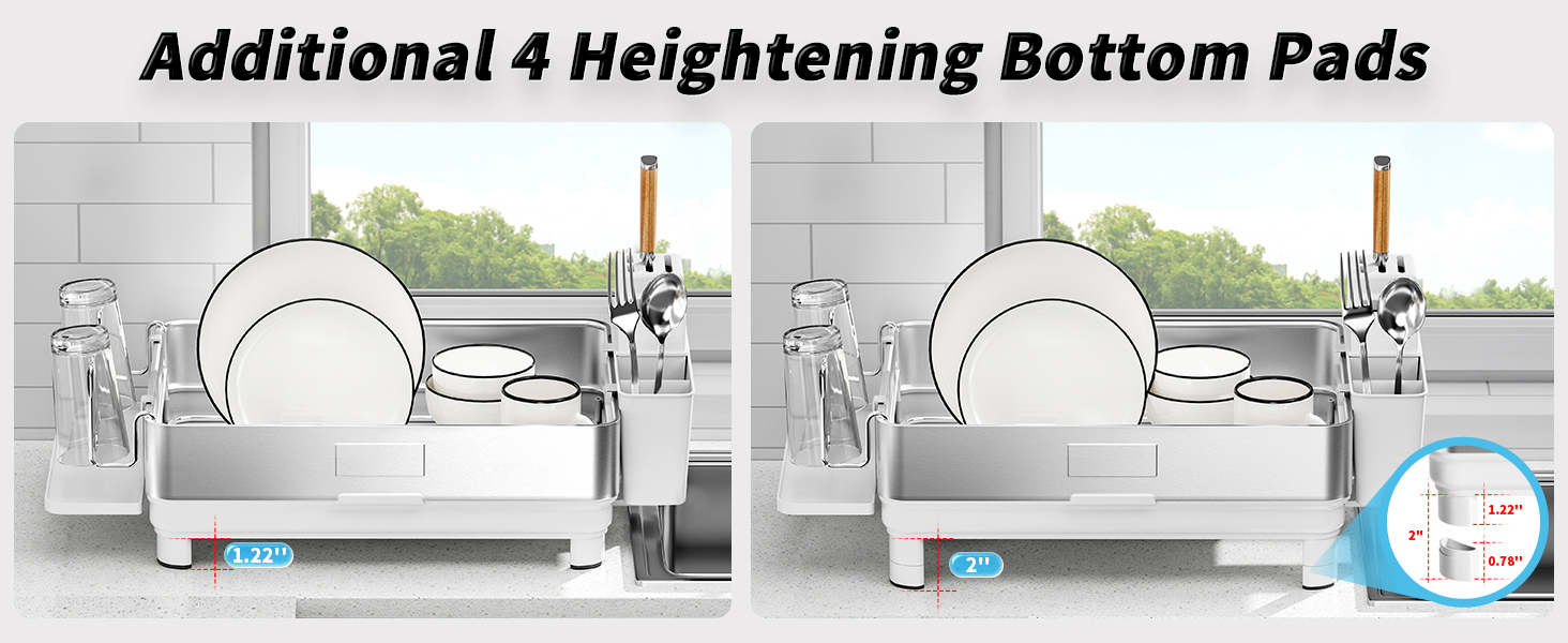 stainless steel dish drying rack