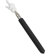 Black Telescopic Teachers Pointer,Metal Hand Retractable Pointer Extended Length,Stick for Classr...