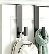 VINHOLD Heavy Duty Stainless Steel Over-Door Hook for Coats, Totes, Towels – Easy Install Door Ho...