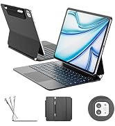 RAYMCRAFT for iPad Air 13-inch Case with Keyboard M4/M3/M2 (2026/2025/2024) & iPad Pro 12.9" (6th...