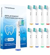8 Pack Replacement Toothbrush Heads Compatible with Oral-B Electric Toothbrush, Refills Fit Pro 1...