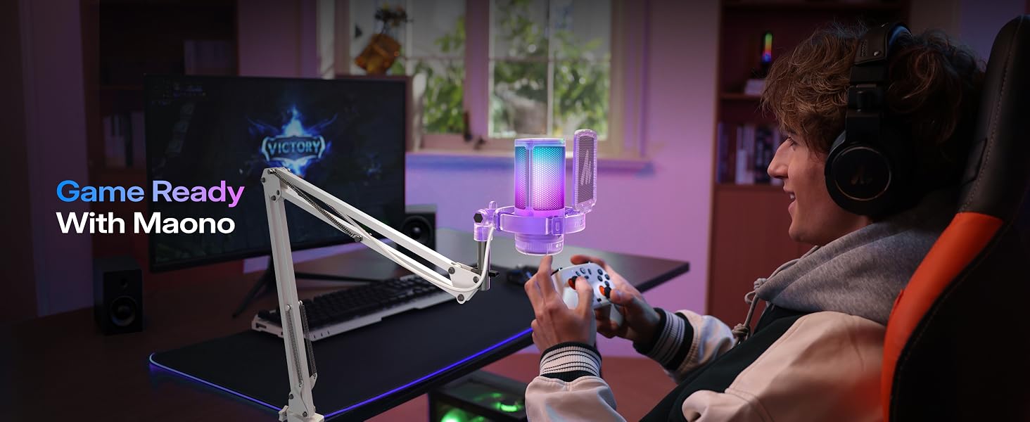 usb gaming microphone for pc purple