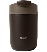 OutIn Travel Tumbler, Outdoor Insulated Coffee Tumbler with Leak-Proof Flip Lid, 12 oz Stainless ...