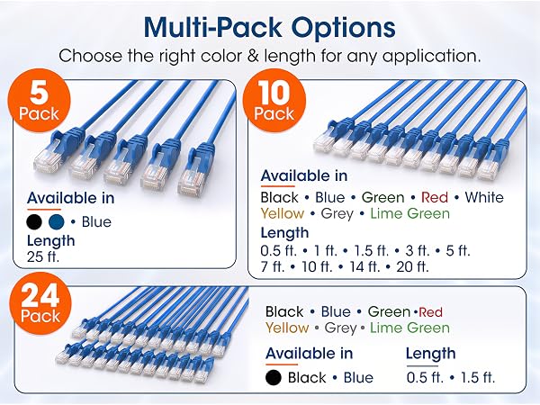 25 ft cat 6 thin patch cable 2ft patch cable 2meter cat 6 patch cables 5ft 3 foot cat 7 cable