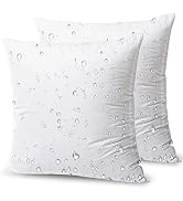 Phantoscope Outdoor Pillow Inserts - Square Form Water Resistant Microfiber Throw Pillows, Couch ...