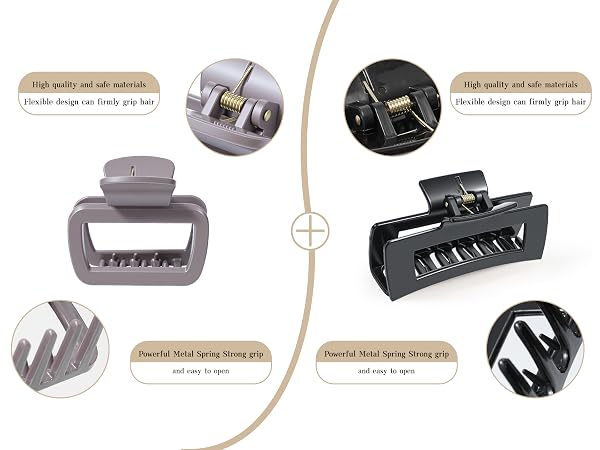 Flexible hair clips