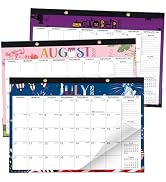 Desk Calendar 2025-2026, Monthy Desktop/Wall Calendar with 18 Months Theme Designs Runs From Now ...