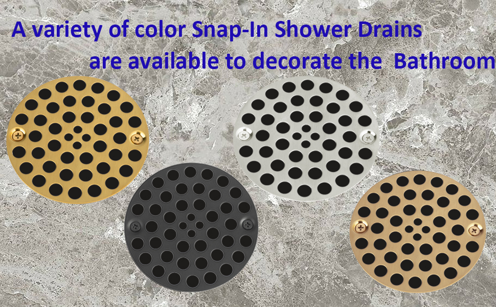 Artiwell 4’’ Shower Strainer Drain Trim Set