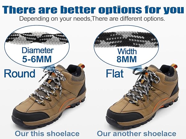 Round Wave Shape Shoe Laces