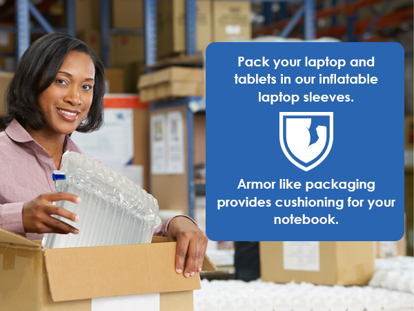 wrap bubble laptop protective computer packaging ship inflatable air notebook box protector foam