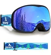 Keary Kids Ski Goggles for 3-14 Snowboard Goggles Kids Toddler Boys Girls Youth Snow Goggles 100%...