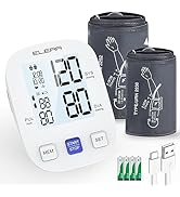 ELERA Blood Pressure Monitor with Two Cuffs - Extra Large Cuff 13-21" and Standard 9-14", Accurat...