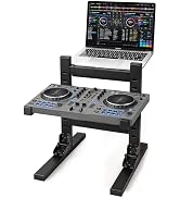 HULISEN DJ Laptop Stand, Dual Tier Foldable Stand for Laptop & Controller | Quick Setup Design, A...
