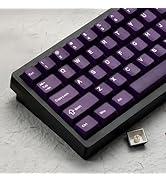 dagaladoo Purple Jade keycaps,Double Shot PBT keycaps Jelly Set,Ceramic Custom Keycap Translucent...