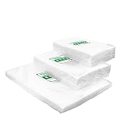 MakMeFre150 Count Vacuum Sealer Bags 50 Each Size Pint 6"x 10"Quart 8"x12"Gallon11"x16" for Food,...