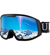 Ukoly Ski/Snowboard Goggles for Men Women, Snow Goggles HD Lens Anti-Fog Coating OTG Design UV400...