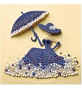 DIADAY Elegant Woman Special Shape Diamond Painting Kit, Diamond Art Kits for Adults, 5D DIY Godd...
