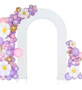 HAINARverS 7.2FT Wedding Open Arch Cover Spandex Fitted Stretchy Arch Stand Covers,U-Shaped 2-Sid...
