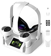 Kuject Charging Dock for Quest 2 with LED Display, Compact Charging Station for VR Headset and Co...