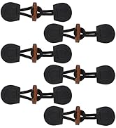 MAGICLULU 6 Pairs Vintage Leather Horn Coat Buttons Leather Sew-On Toggles Closure Button Wooden ...