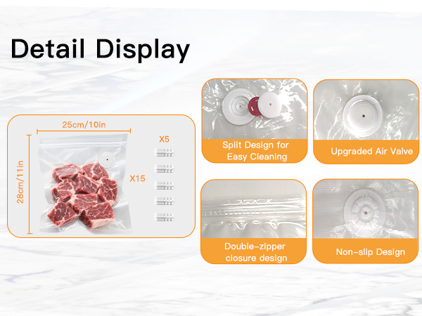 Vacuum Zipper Bags