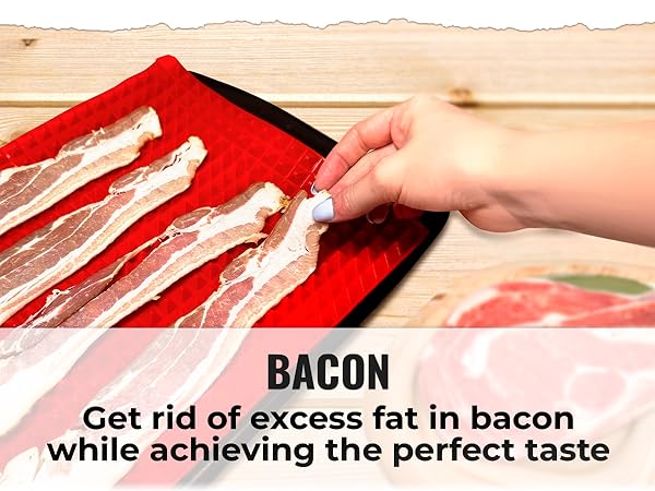 silicone sheets for baking silicone mat for baking bacon rack for oven cooking bacon tray