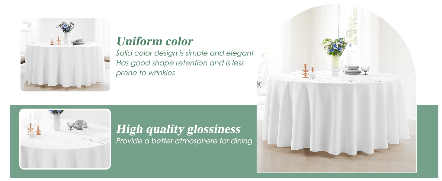 white round tablecloths