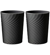 HOLTPHILI 2 Pcak Small Bathroom Trash Can 1.8 Gallon Waste Basket Garbage Can for Bedroom Office ...