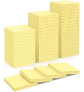 WeLiu Sticky Notes 3x3 in 3600 Sheets 48 Pads Yellow Self-Stick Memo Pads Clean Removal Durable A...