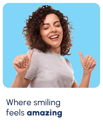 Curly hair girl smiling