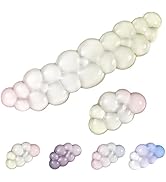 SUEHIODHY Gel Keyboard Wrist Rest Cloud Set, Clear Ergonomic Wrist Support and Arm Support Keyboa...