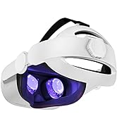 Saqico Head Strap for Oculus Quest 2, 3-in-1 Adjustable Halo Headband, Replacement for Elite Stra...